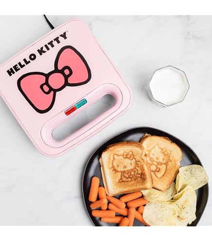 Amazon.com: Hello Kitty Sandwich Maker, Electric 520W, Red, 6 x